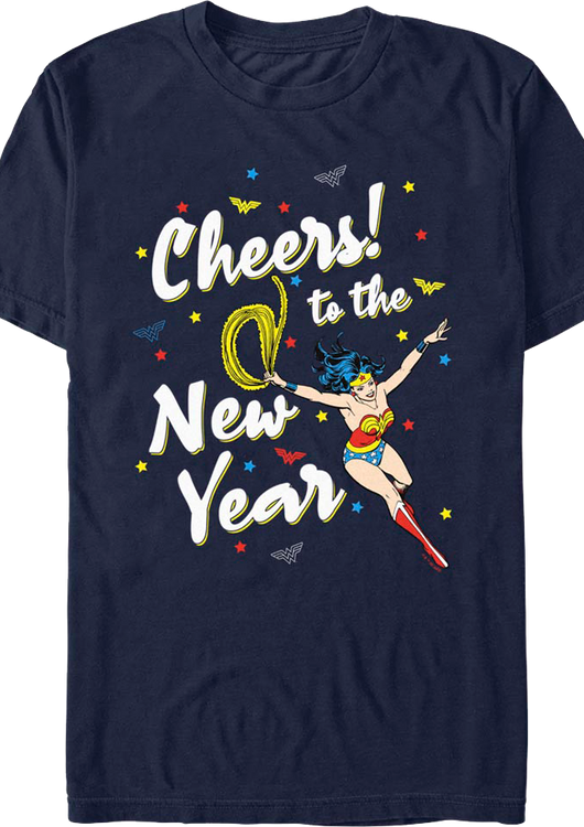 Cheers to the New Year Wonder Woman DC Comics T-Shirt - main product image