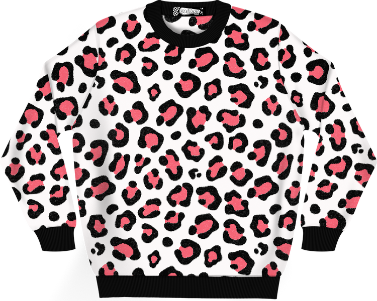 Cheetah Pattern Knitted Sweatermain product image