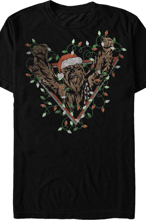 Chewbacca Christmas Lights Star Wars T-Shirtmain product image