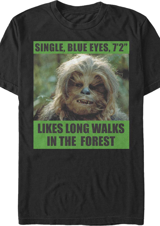 Chewbacca Personal Ad Star Wars T-Shirt - main product image