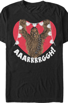 Chewbacca Valentine's Day Star Wars T-Shirt