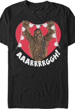 Chewbacca Valentine's Day Star Wars T-Shirt