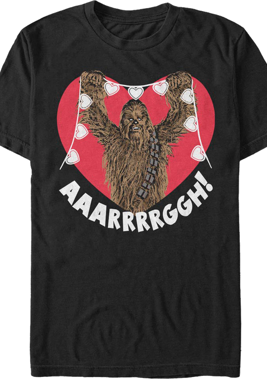 Chewbacca Valentine's Day Star Wars T-Shirt - main product image