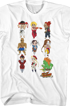 Chibi Action Poses Street Fighter T-Shirt