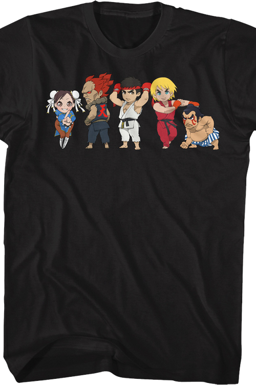 Chibi Characters Poses Street Fighter T-Shirtmain product image