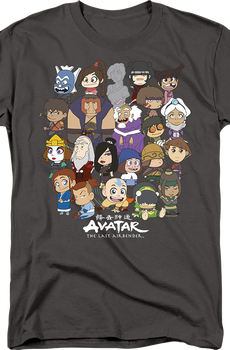 Chibi Group Photo Avatar The Last Airbender T-Shirt