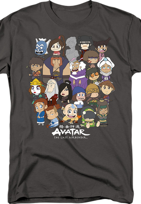 Chibi Group Photo Avatar The Last Airbender T-Shirt