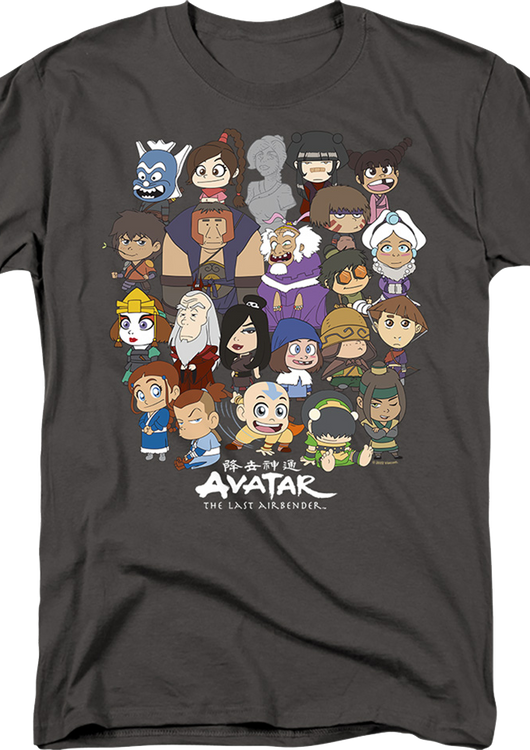 Chibi Group Photo Avatar The Last Airbender T-Shirt - main product image