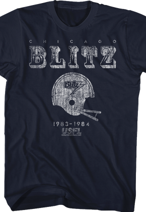 Blue Chicago Blitz USFL T-Shirt