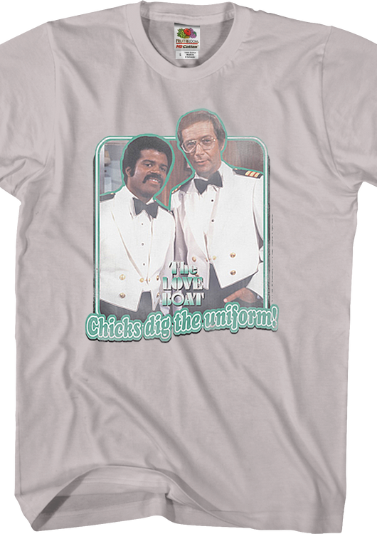 Chicks Dig the Uniform Love Boat T-Shirt - main product image