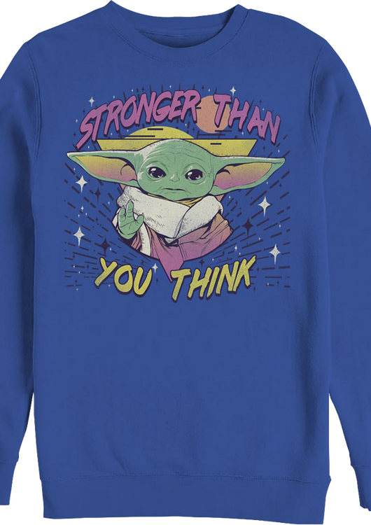 Child Stronger Than You Think The Mandalorian Star Wars Sweatshirt - main product image