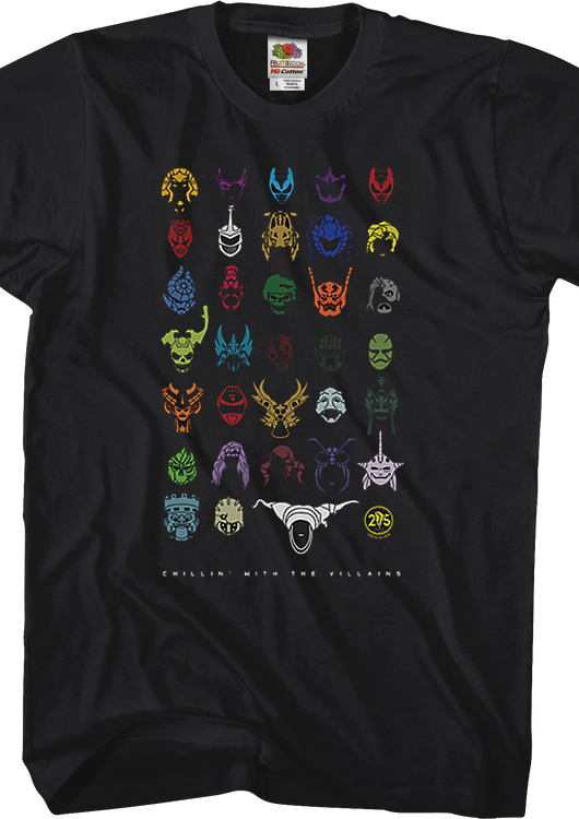 Chillin' With The Villains Mighty Morphin Power Rangers T-Shirt - main product image