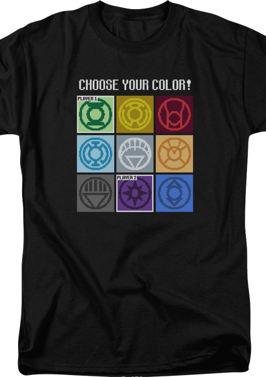 Choose Your Color Green Lantern DC Comics T-Shirt - main product image