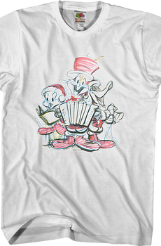 Christmas Caroling Sketch Looney Tunes T-Shirt