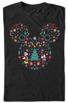 Christmas Design Mickey Mouse T-Shirt