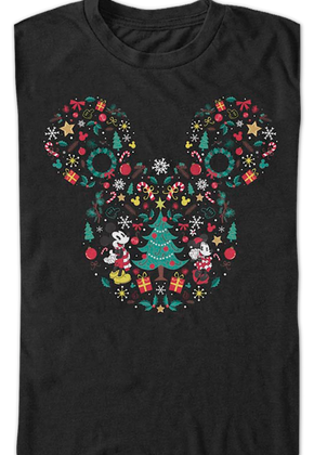Christmas Design Mickey Mouse T-Shirt