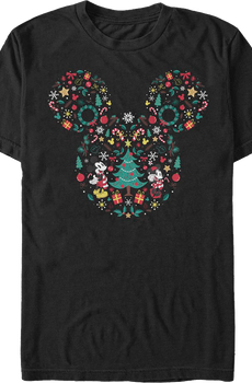 Christmas Design Mickey Mouse T-Shirt