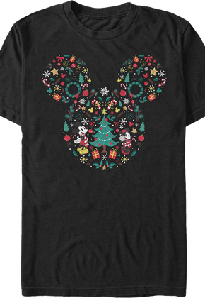 Christmas Design Mickey Mouse T-Shirt
