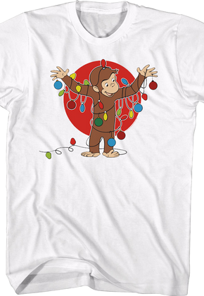 Christmas Lights Curious George T-Shirt