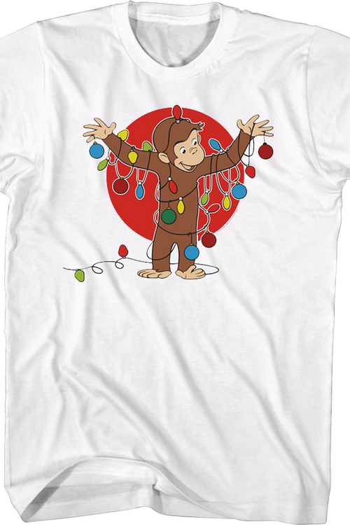 Christmas Lights Curious George T-Shirtmain product image
