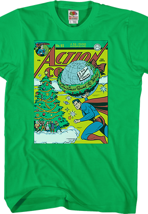Christmas 'Round The World Superman T-Shirt