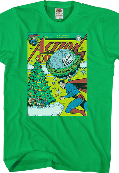 Christmas 'Round The World Superman T-Shirt
