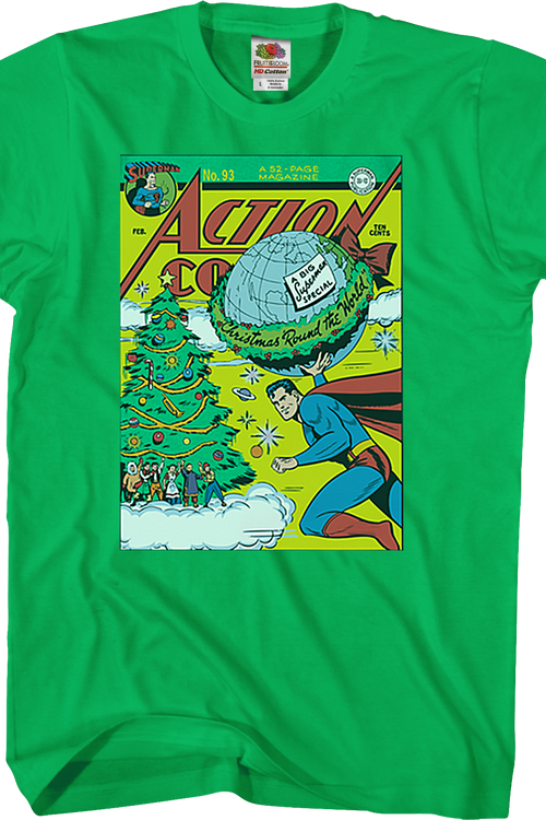 Christmas 'Round The World Superman T-Shirtmain product image