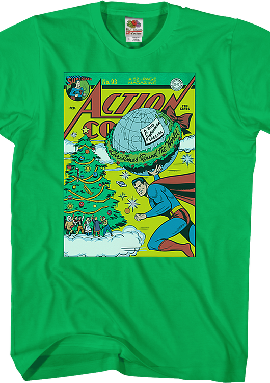 Christmas 'Round The World Superman T-Shirt - main product image
