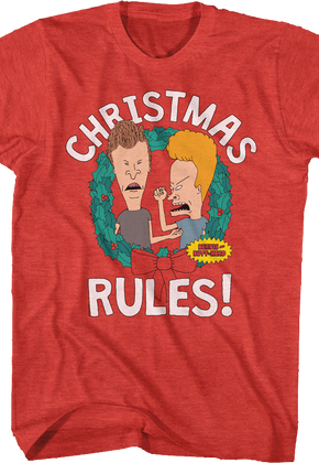 Christmas Rules Beavis And Butt-Head T-Shirt