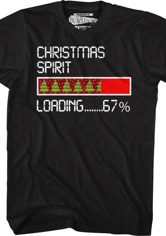 Christmas Spirit Loading T-Shirt - main product image
