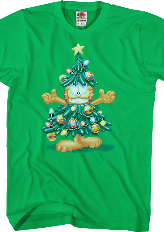 Christmas Tree Garfield T-Shirt - main product image