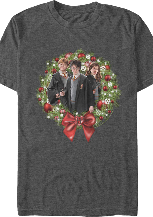 Christmas Wreath Harry Potter T-Shirt - main product image