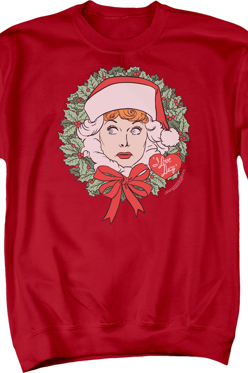 Christmas Wreath I Love Lucy Sweatshirtmain product image