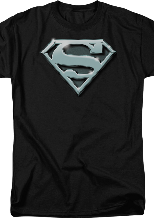 Chrome Logo Superman DC Comics T-Shirt - main product image