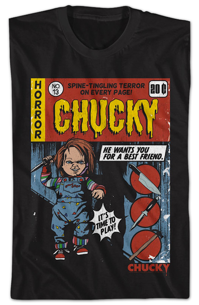 Chucky Comic Book Child's Play T-Shirt