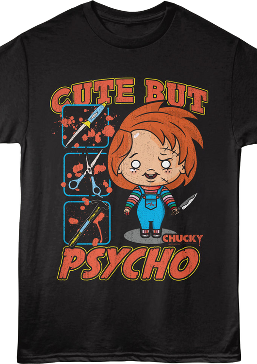 Chucky Cute But Psycho Child's Play T-Shirt - main product image