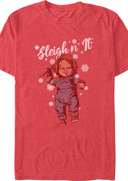 Chucky Sleigh'n It Child's Play T-Shirt - main product image