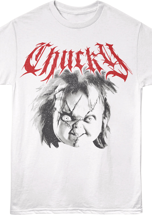 Chucky Thorn Text Child's Play T-Shirt - main product image