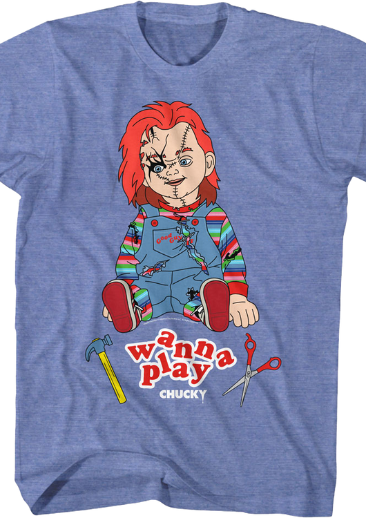 Chucky Wanna Play Child's Play T-Shirt - main product image