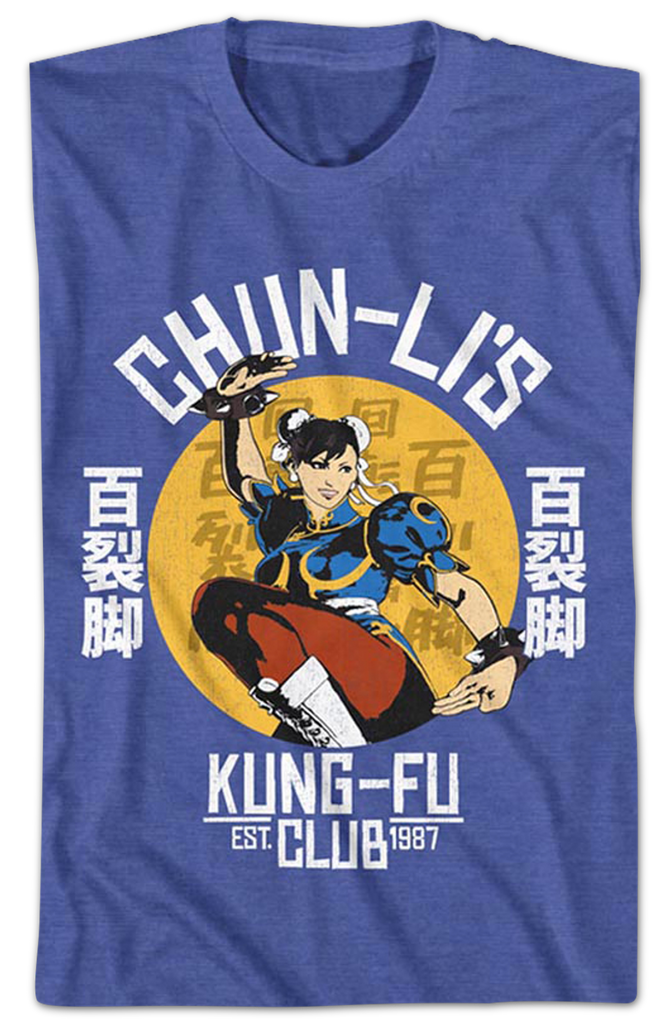 Chun Li Merch Chun-Li's Kung-Fu Club Street Fighter T-Shirt