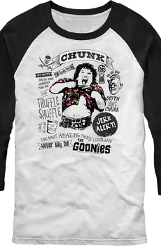 Chunk Collage Goonies Raglan Baseball Shirt