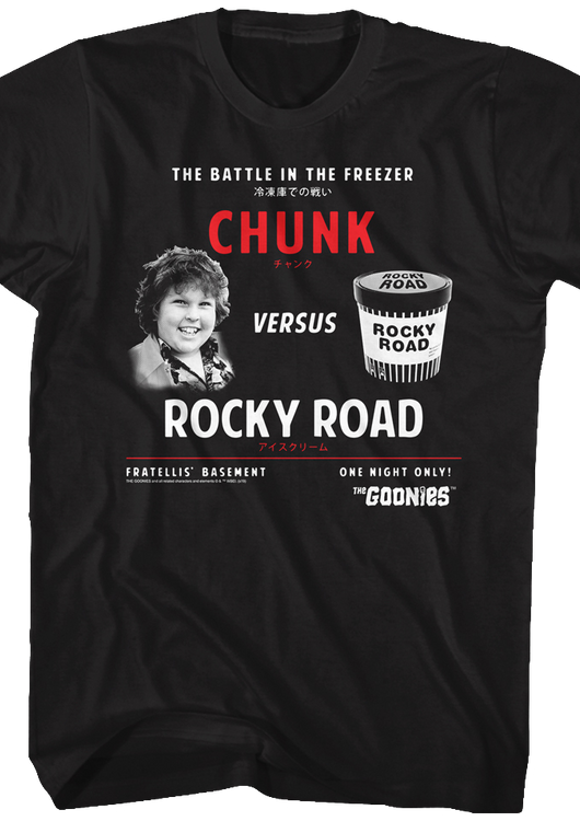 Chunk Versus Rocky Road Goonies T-Shirt - main product image