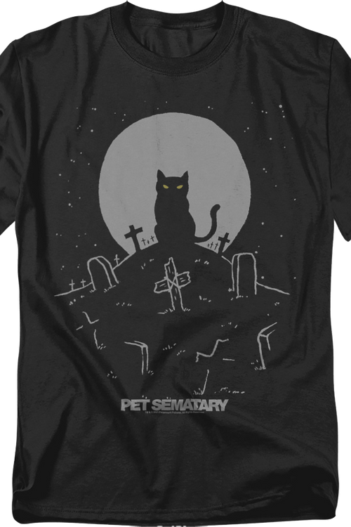 Church With Tombstones Pet Sematary T-Shirtmain product image