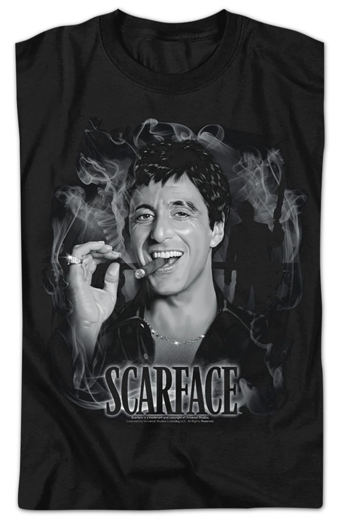 Cigar Smoke Scarface T-Shirt