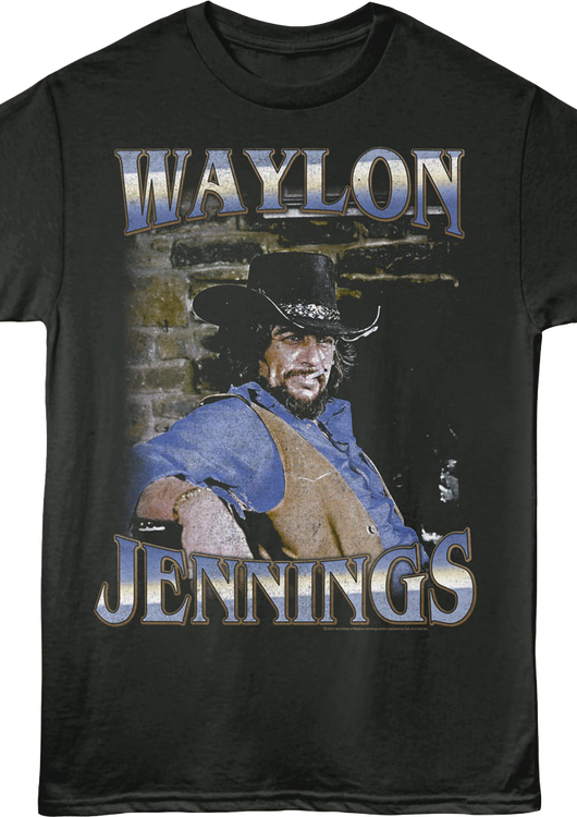 Cigarette Waylon Jennings T-Shirt - main product image