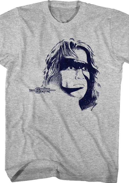 Cimmerian Sketch Conan The Barbarian T-Shirt - main product image