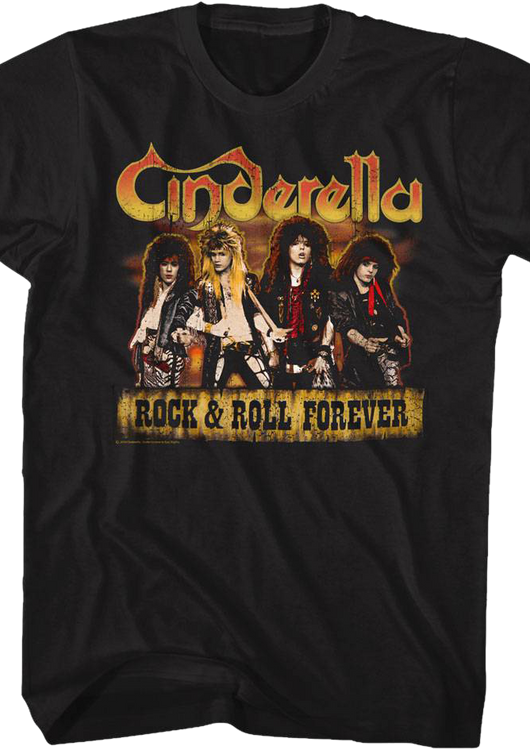 Cinderella Rock and Roll Forever T-Shirt - main product image