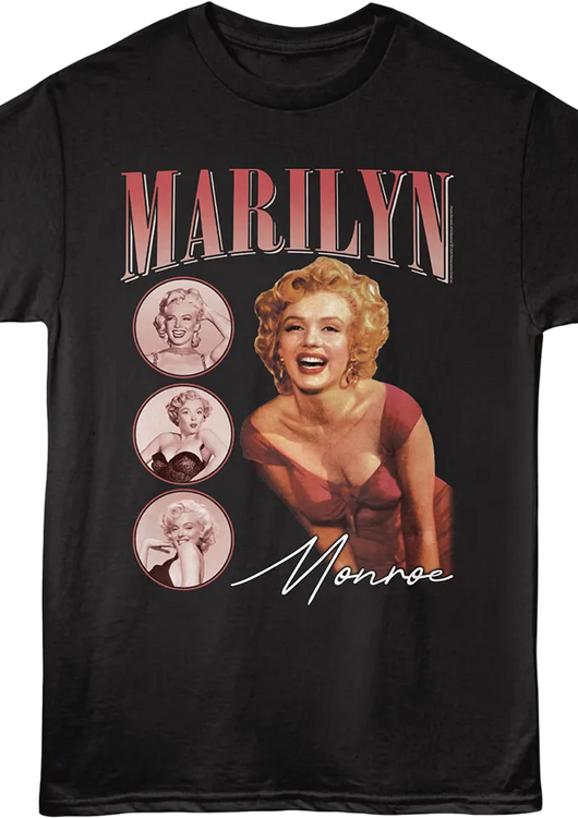 Circles Collage Marilyn Monroe T-Shirt - main product image