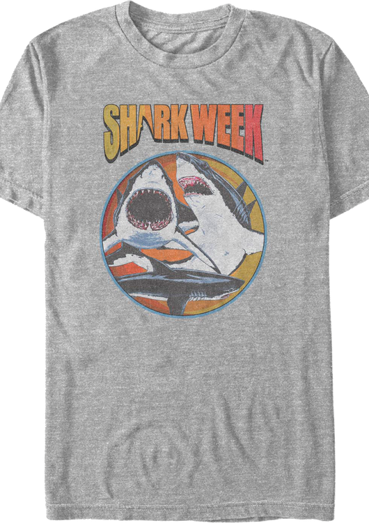 Circling Trio Shark Week T-Shirt - main product image