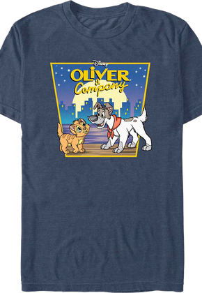 City Skyline Oliver and Company Disney T-Shirt